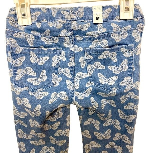 The Children’s Place Toddler Girls Butterfly Denim Pull On Jeggings - Picture 4 of 8